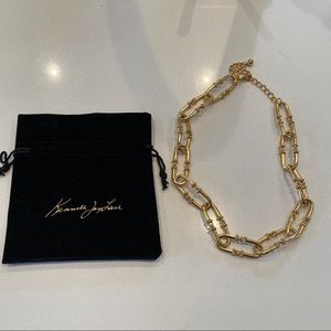 Kenneth Jay Lane Oval-Link Necklace (22K plated)